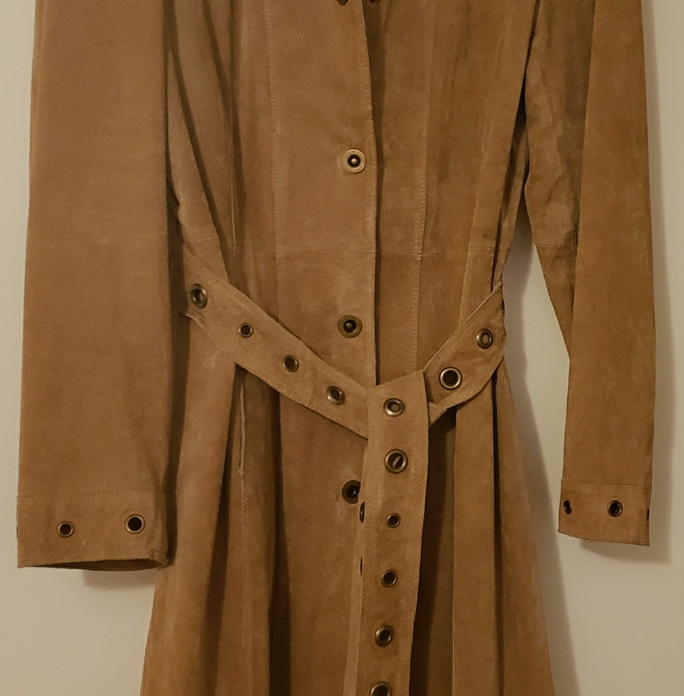 Suede Trench coat
